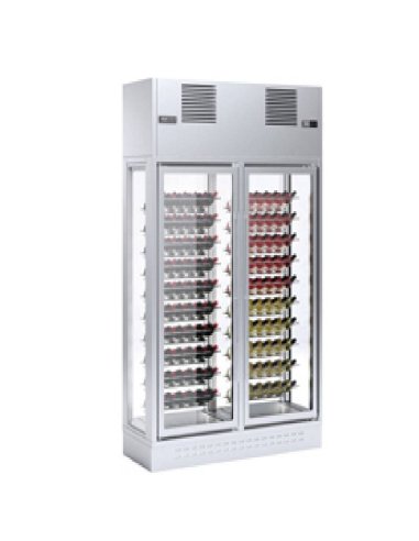 Vinoteca grande Central 2 puertas EDWI-2C-GRE-26