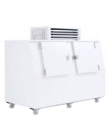 Almacen de hielo doble puerta 300 bolsas MFCABIN182 