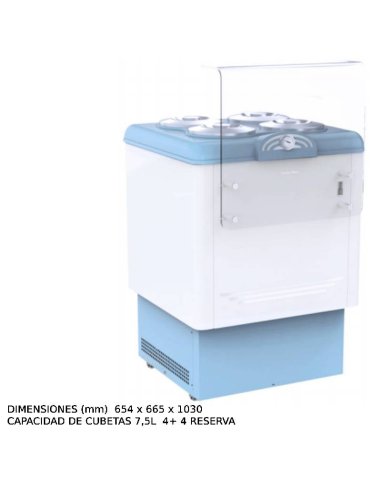 Vitrina expositora de helados MFDV4