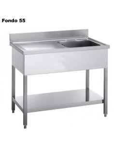 Fregadero con bastidor y estante FONDO 50 DIFBDE51