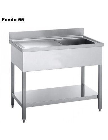 Fregadero con bastidor y estante FONDO 50 DIFBDE51