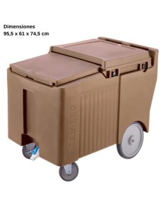 Carro para hielo Ruedas 25cm DBICS175LB