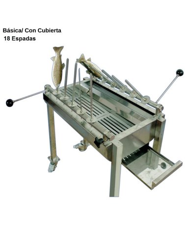 Barbacoa para espetos Carbón 100(L) NT960