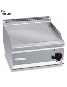 Plancha cromo duro a Gas 60cm RMG6FL6B/CR