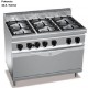 Cocina a gas con horno industrial grande RMG7F6