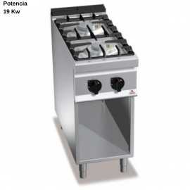 Fogon gas industrial 2 fuegos RMG9F2M