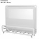 Separador metacrilato Ventana con Jardinera EZMO-VO10SIE05 blanco