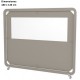 Separador metacrilato Ventana 180x140cm EZMO-VO10SIE03 taupe