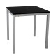 Mesa melamina comedor estructura gris HO163825 Negra