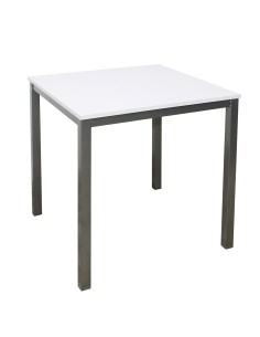 Mesa melamina comedor estructura gris HO176585 Blanco