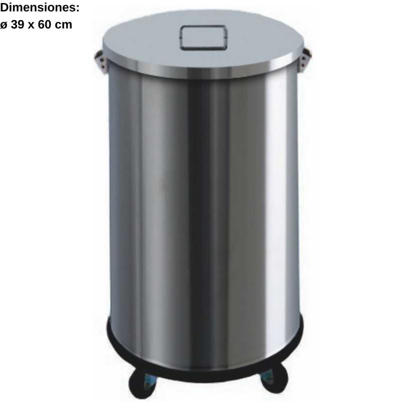 Cubo basura acero inox 63L DUAV4671