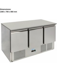 Mesas frias para ensaladas 3 Puertas DUG-S903TOP-FC