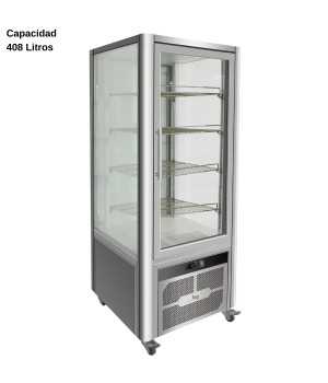 Expositor refrigerado Inox 408L DUG-VGP400R
