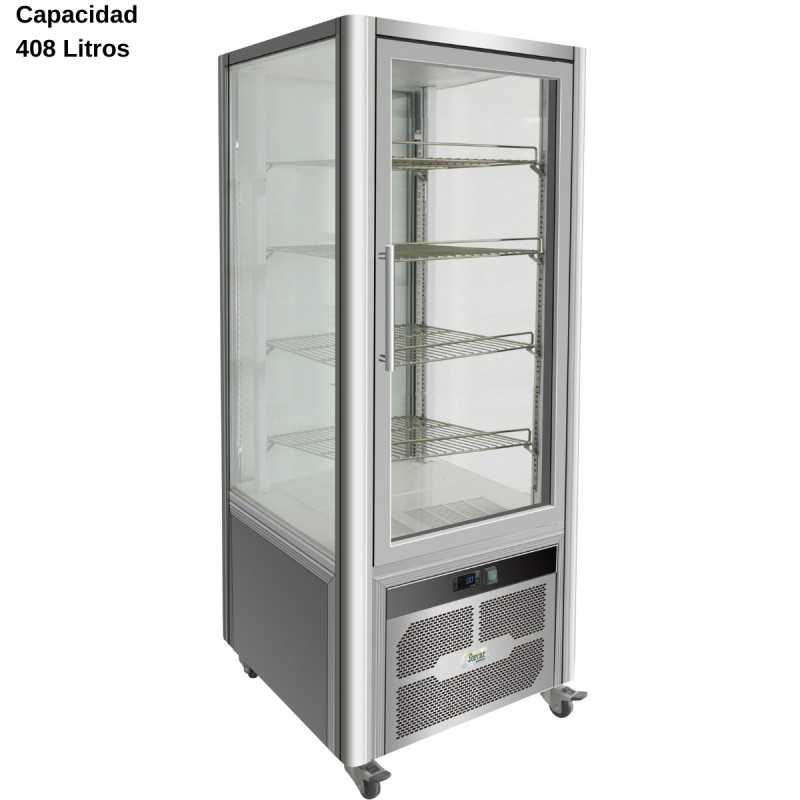 Expositor refrigerado Inox 408L DUG-VGP400R