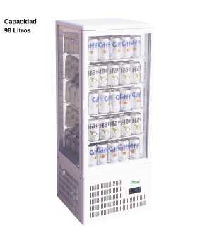 Expositor refrigerado Blanco 98L DUG-TCBD98