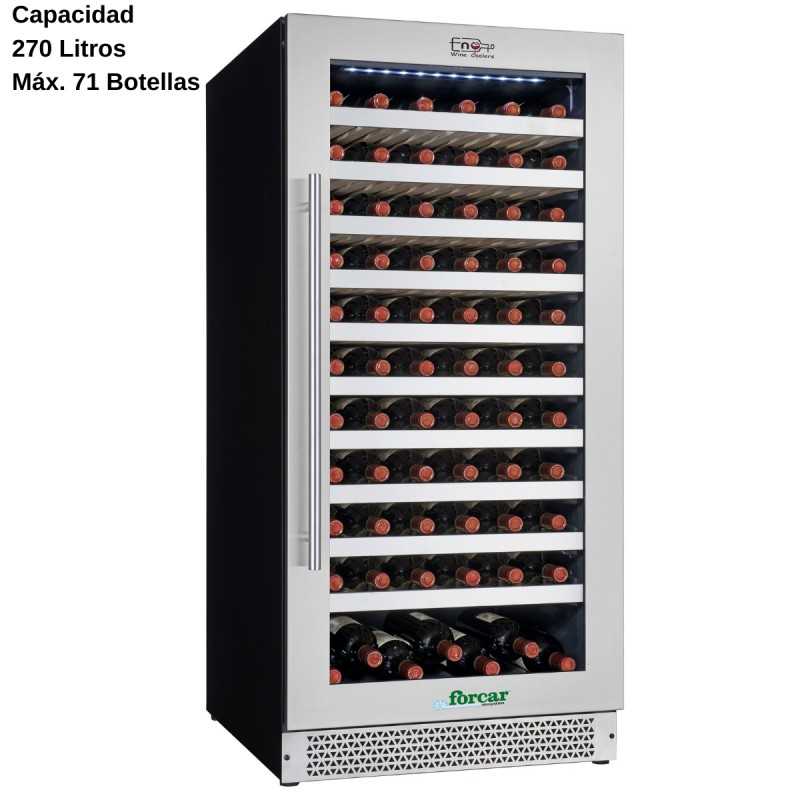 Cava de vinos de cristal 71 Botellas DUG-VI120S