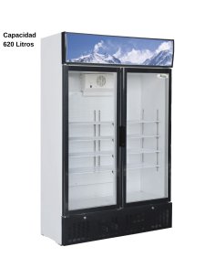 Nevera expositora de bebidas Doble 620L DUG-SNACK638L2TNG