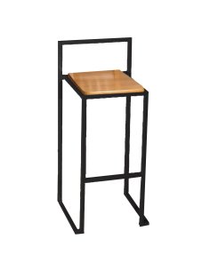 Taburete con respaldo minimalistas FAMERIDA