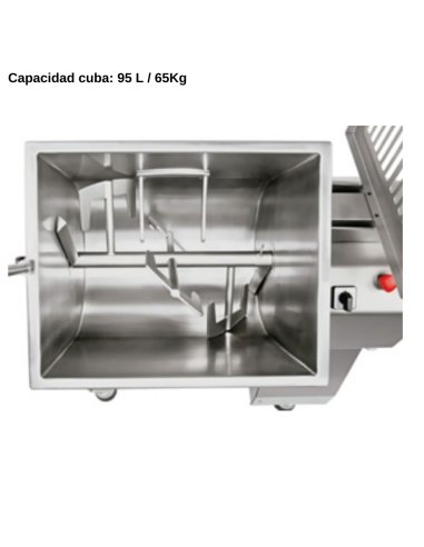 Mezcladora de carne electrica 95L MN1RC-10R inoxidable