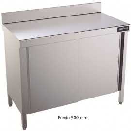 Mesa inox con puertas Correderas Mural 500 DIFMP50200