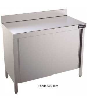 Mesa inox con puertas Correderas Mural 500 DIFMP50200