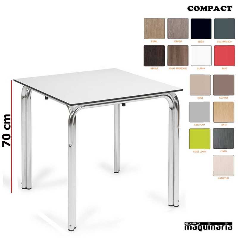 Mesa terraza tablero compact doble pata