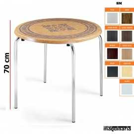 Mesa terraza tablero redondo IM8080SM