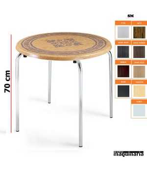 Mesa terraza tablero redondo IM8080SM