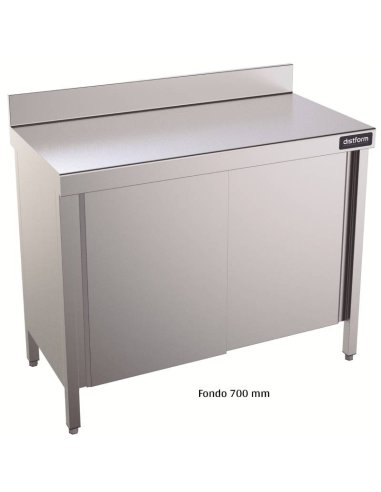 Mesa de trabajo con puertas correderas Mural 700 DIFMP70100 