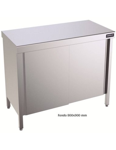 Mesa inox puerta Batible 800x900mm DIFCP90080 