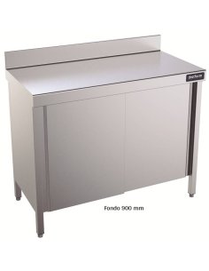 Mesa de trabajo con puertas correderas Mural 900 DIFMP90100  2