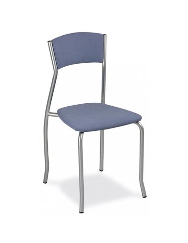 Silla Bar apilable madera y tapizada 1R55TM