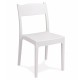 Silla monobloc hostelería 1R122 Blanco