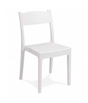 Silla monobloc hostelería 1R122 Blanco