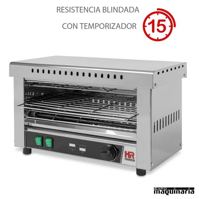 Tostador industrial con temporizador HRT03CONB con RESISTENCIAS BLINDADAS