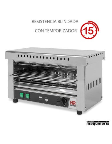 Tostador industrial RESISTENCIA BLINDADA con temporizador HRT02CONB