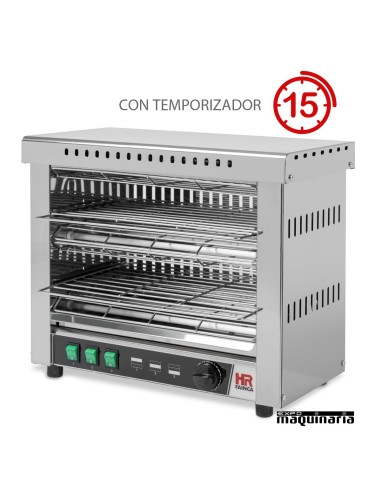 Tostador industrial doble con temporizador HRT06CON