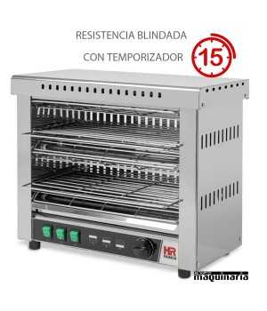 Tostador industrial con temporizador RESISTENCIAS BLINDADAS HRT06CONB