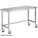 Mesa inox con ruedas Fondo 700