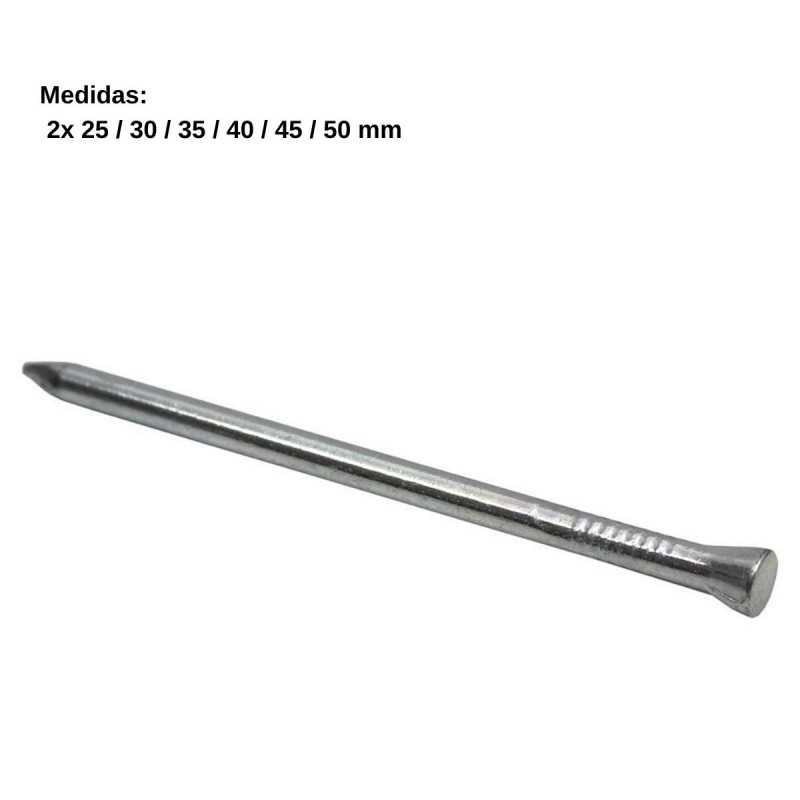 Clavos de acero Zincado x500u Cónicas CF012220