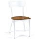 Silla cafeteria asiento madera IM188-M