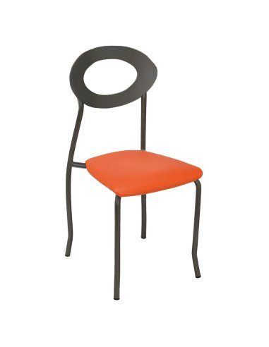 Silla cafetería tapizada 1R025TA 