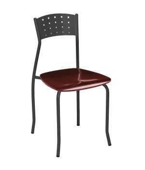 Silla Bar 1R32MAD hostelería asiento madera plastificado negro