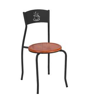 Silla Bar 1R33MAD hostelería plastificado negro