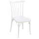 Silla terraza 1R124 apilable Blanco