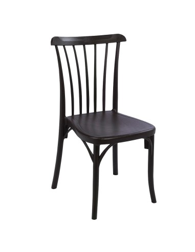 Silla terraza 1R124 apilable Marrón