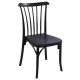 Silla terraza 1R124 apilable Negro