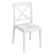 Silla bar apilable 1R128-P Blanco