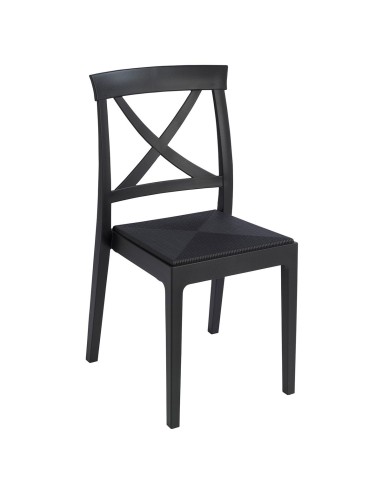 Silla bar apilable 1R128-P Antracita