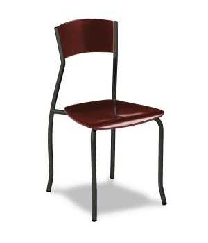 Silla Bar apilable de madera 1R55MA